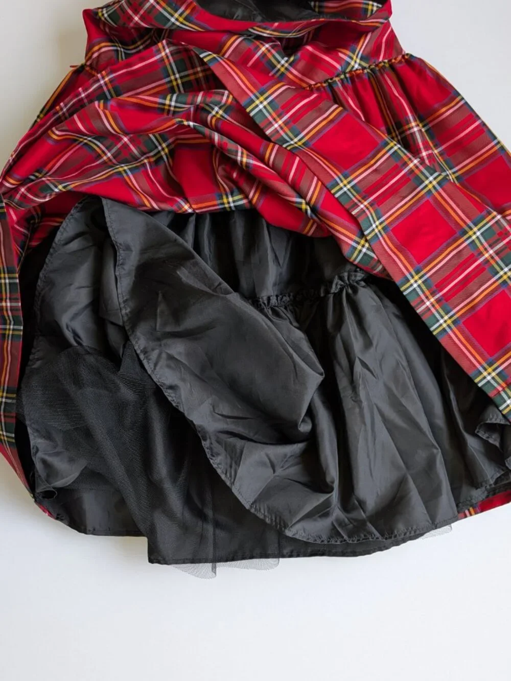 Girls Polo Ralph Lauren Dress Red Christmas Plaid Size 16 NO BELT Fit & Flare